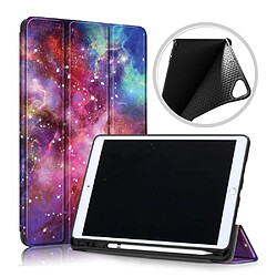 Etui en PU impression avec support tripliure et porte-stylo plusieurs couleurs pour votre Apple iPad 10.2 (2019)