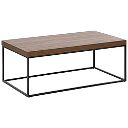 Beliani Table basse MDF Bois foncé DELANO