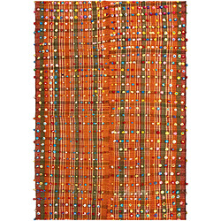 Vidal Tapis de laine 219x148 orange Jajim 