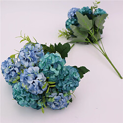 Acheter fleurs artificielles de chrysanthème bouquet de mariage fête décoration bleu