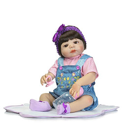 Universal Poupée bébé régénérée quai silicone souple 22/55 cm réaliste poupée jeune fille mariée.