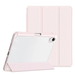 Dux Ducis Etui en PU avec support à trois volets et veille/réveil automatique rose clair pour votre Apple iPad mini 6 (2021)