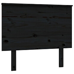 vidaXL Tête de lit Noir 94x6x82,5 cm Bois massif de pin