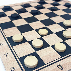 Acheter Jeu de société 24x24cm de jeu de société d'échecs de voyage international se pliant en bois fait main