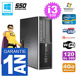 PC HP Compaq 8100 SFF i3-530 RAM 4Go SSD 120Go Graveur DVD Wifi W7 - Occasion