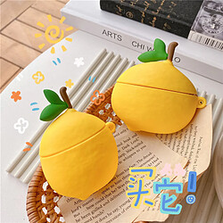 GUPBOO Airpods Coque Housse Étui Protecteur Compatible pour AirPods1/2-Amusement de fruit de citron