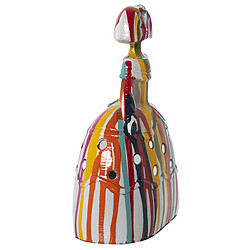 Figurine Décorative Alexandra House Living Menina Multicouleur Acrylique Plastique Mélamine 14 x 9 x 21 cm