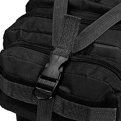 Avis vidaXL Sac à dos en style militaire 50 L Noir