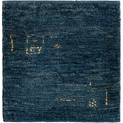 Vidal Tapis de laine 50x45 Bleu Gabbeh