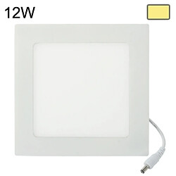 Wewoo Dalle LED Ampoule Lanternes 12W Chaud Blanc, Flux Lumineux: 880lm, Taille: 17.1cm x 17.1cm x 1.7cm