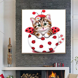 Avis 5d diamant broderie peinture point de croix kit animal pour chat décor à la maison