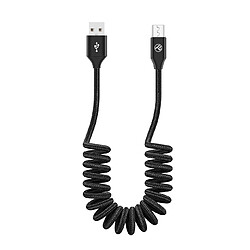 Tellur Câble de données extensible USB vers Micro USB, 2A, 1,8 m, noir