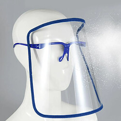 Bouclier facial de sécurité capuchon de Protection complet visière large résistant à la crachat Anti-buée lentille légère réglable Transparent