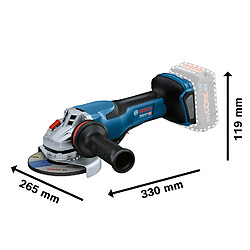 Avis Bosch Akku-Winkelschleifer BITURBO GWS 18V-15 PSC Professional solo, Ø 125mm