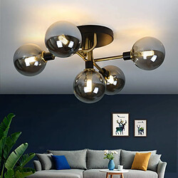 Autres Temps ZMH Chandelier Globe en verre Luminaires de salon