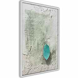 Paris Prix Affiche Murale Encadrée Floating Leaf I 30 x 45 cm Blanc