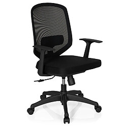 Chaise de bureau DELIGHT tissu maille noir hjh OFFICE