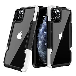 Coque en TPU + acrylique hybride, antichoc noir/blanc pour votre Apple iPhone 13 Pro 6.1 pouces