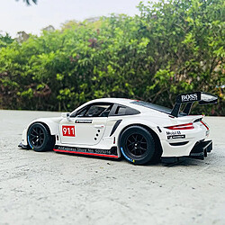 Universal 1: 24 Porsche 911 RSR Racing Model de voiture en alliage moulé sous pression Art Decoration Tools Cadeau Factory Licence | Voiture jouet moulée sous pression (blanc)