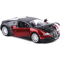 Avis Universal Collectible en alliage moulé sous pression Modèle 1/32 Bugatti Veyron véhicule tiré en arrière Mini Classic son et luminaire jouet(Rouge)