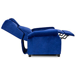 Vivaldi Fauteuil SIMON Bleu Marine Velours