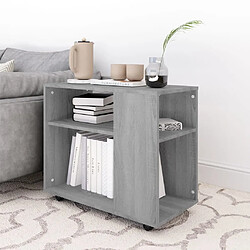 Avis Maison Chic Table d'appoint | Table Basse Sonoma gris 70x35x55 cm Bois d'ingénierie -GKD41661