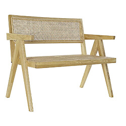 Avis Pegane Banc en bois d'orme coloris naturel - longueur 105,5 x Profondeur 62 x hauteur 83 cm