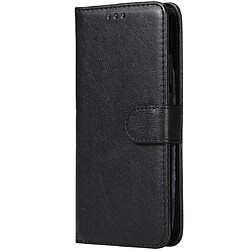 Wewoo Housse Coque Pour Huawei P20 Étui de protection à rabat horizontal de couleur unie avec support et fentes cartes et portefeuille et cadre photo et lanière noir