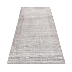 Avis Vidal Tapis de couloir en laine 201x81 gris Darya