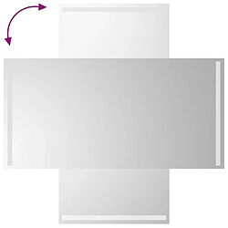 Acheter Maison Chic Miroir à LED,Miroir Lumineux LED pour salle de bain,Miroir decoration 50x100 cm -MN27822