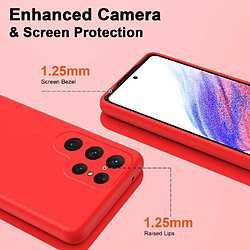 Acheter Htdmobiles Coque pour Samsung Galaxy S24 Ultra 5G - housse etui silicone gel fine + film ecran - ROUGE