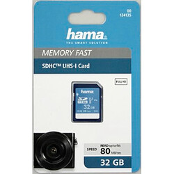 Hama SDHC 32 GB classe 10 UHS-I 80 MB/S