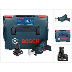 Bosch GSA 12V-14 Li-Ion Professional Scie sabre sans fil avec boîtier L-Boxx + 1x Batterie GBA 12 V 6,0 Ah - sans Chargeur