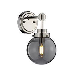 Elstead Lighting Applique murale extérieur Kula Verre miroir fumé Nickel poli