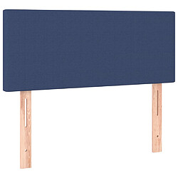 vidaXL Tête de lit Bleu 100x5x78/88 cm Tissu