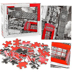 Universal Copz London Clock Tower Puzzle Puzzle, casse-tête de décompression pédagogique, décoration murale 1000 pièces