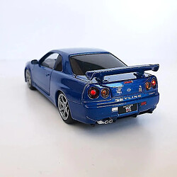 Universal 1/32 Alliage R34 Skyline GTR Modèle de voiture jouet (bleu)