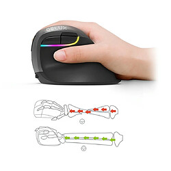 Yonis Souris Ergonomique Verticale Sans Fil Rechargeable pas cher