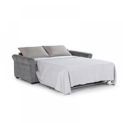 Avis Inside 75 Canapé lit 3 places ROMANTICO convertible EXPRESS sommier lattes 160 cm polyuréthane gris clair matelas 16 cm