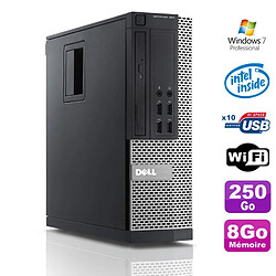 PC Dell Optiplex 990 SFF Intel G630 2.7GHz 8Go Disque 250Go DVD Wifi W7 - Occasion