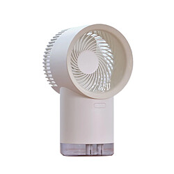 JJBRDZ-Mini Ventilateur Portable Sans Lame de Bureau Ventilateur Rechargeable USB 4000mAh pour Jardin Extérieur à la Maison, Blanc