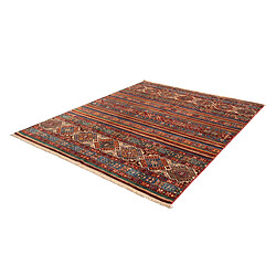 Avis Vidal Tapis de laine 193x155 rouge Torkman