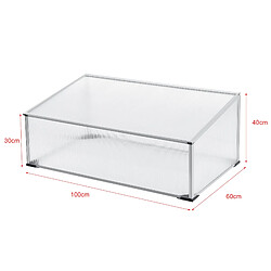 Helloshop26 Serrer hcâssis de jardin horta avec toiture polycarbonate 100 x 60 x 40 cm 03_0008264