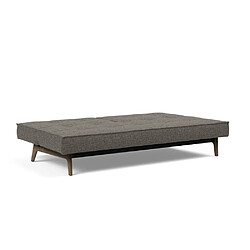 Acheter Inside 75 INNOVATION LIVING Canapé convertible SPLITBACK EIK 115*200 cm chêne fumé tissu Flashtex Dark Grey