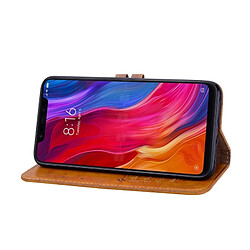 Acheter Wewoo Housse Coque en cuir à rabat horizontal pour homme de style Business à texture cire pour Xiaomi Mi 8, avec porte-cartes (portefeuille)