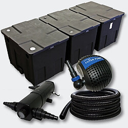 Helloshop26 Kit:Filtration de Bassin 90000l 24 Watts UVC Stérilisateur Pompe Tuyau 4216459