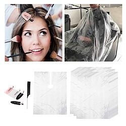 150 Pièces Jetables Coupe De Cheveux Cape Robe Coiffeur Tablier & Clips & Peigne