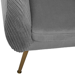 Avis Atmosphera, Createur D'Interieur Fauteuil en velours Solaro - Gris