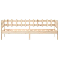 Acheter Maison Chic Lit de jour, Lit de repos pour Salon Chambre,Canapé-lit,Lit d'invité 90x190 cm Bois de pin massif -MN56037