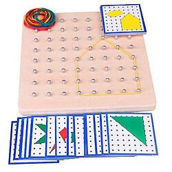 Universal Jouets pour enfants Créatifs Graphiques Cravate en caoutchouc Planche à clous Éducation pour enfants Mathématiques en bois Jouets Maternelle